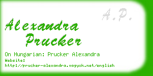 alexandra prucker business card